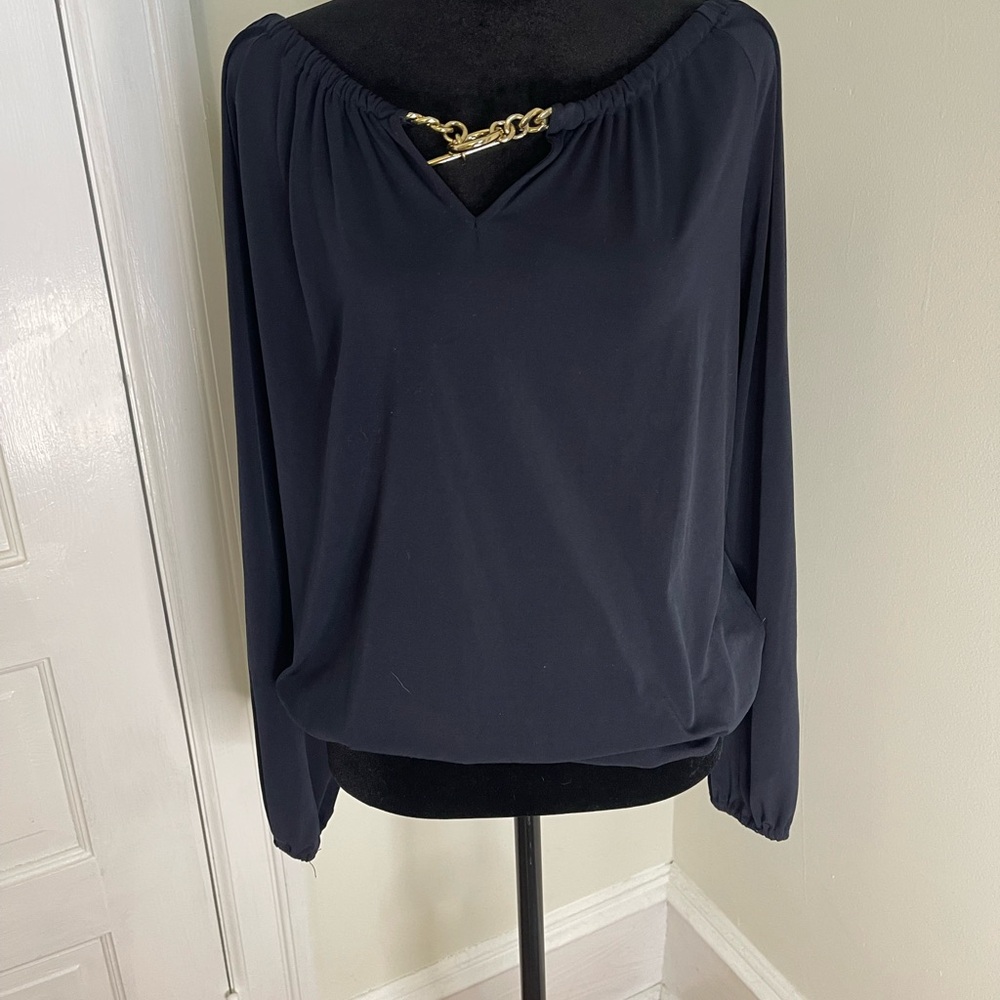Michael Kors Navy Blouse
